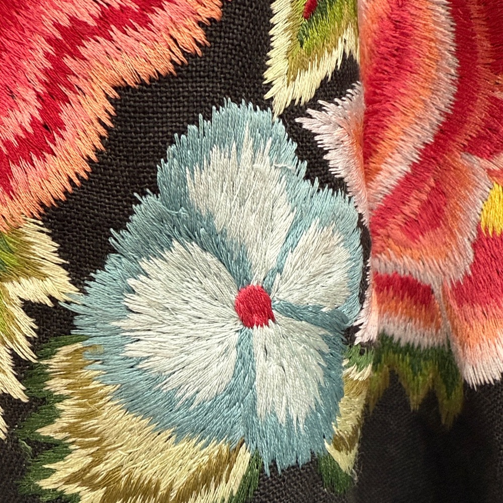 Vintage Collection Heavily Embroidered Cotton Top XL Retail $278 - Picture 5 of 11